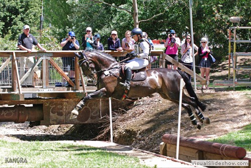 Ali Foye riding �Kung Fu Panda GP� in the CCI** cross country