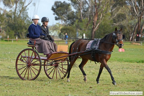 Kaye Williams, equal 1st place winner in the Novice Pony 121cm & ne 149cm marathon competition